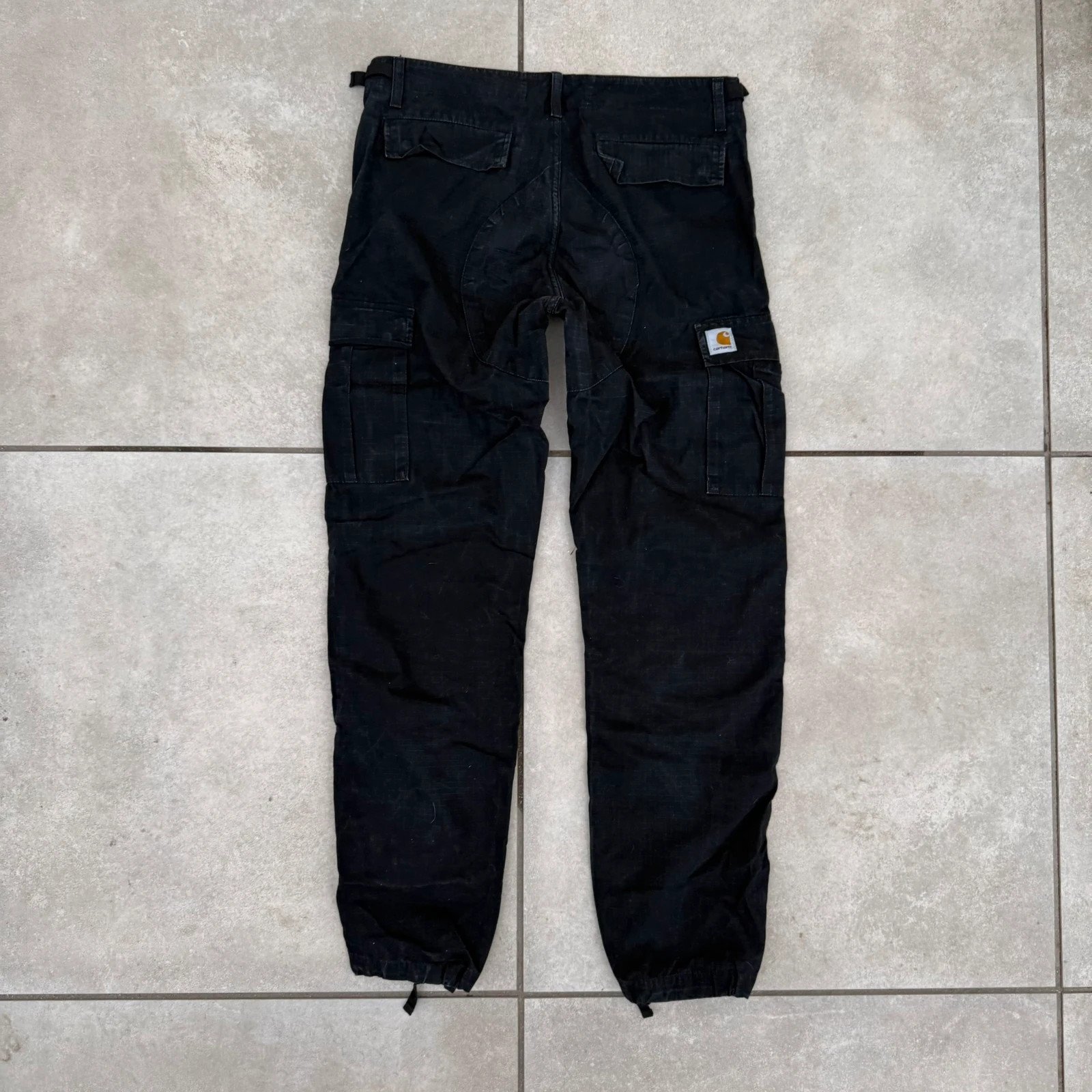 Carhartt Spodnie Vintage y2k Czarne Cargo Workwear