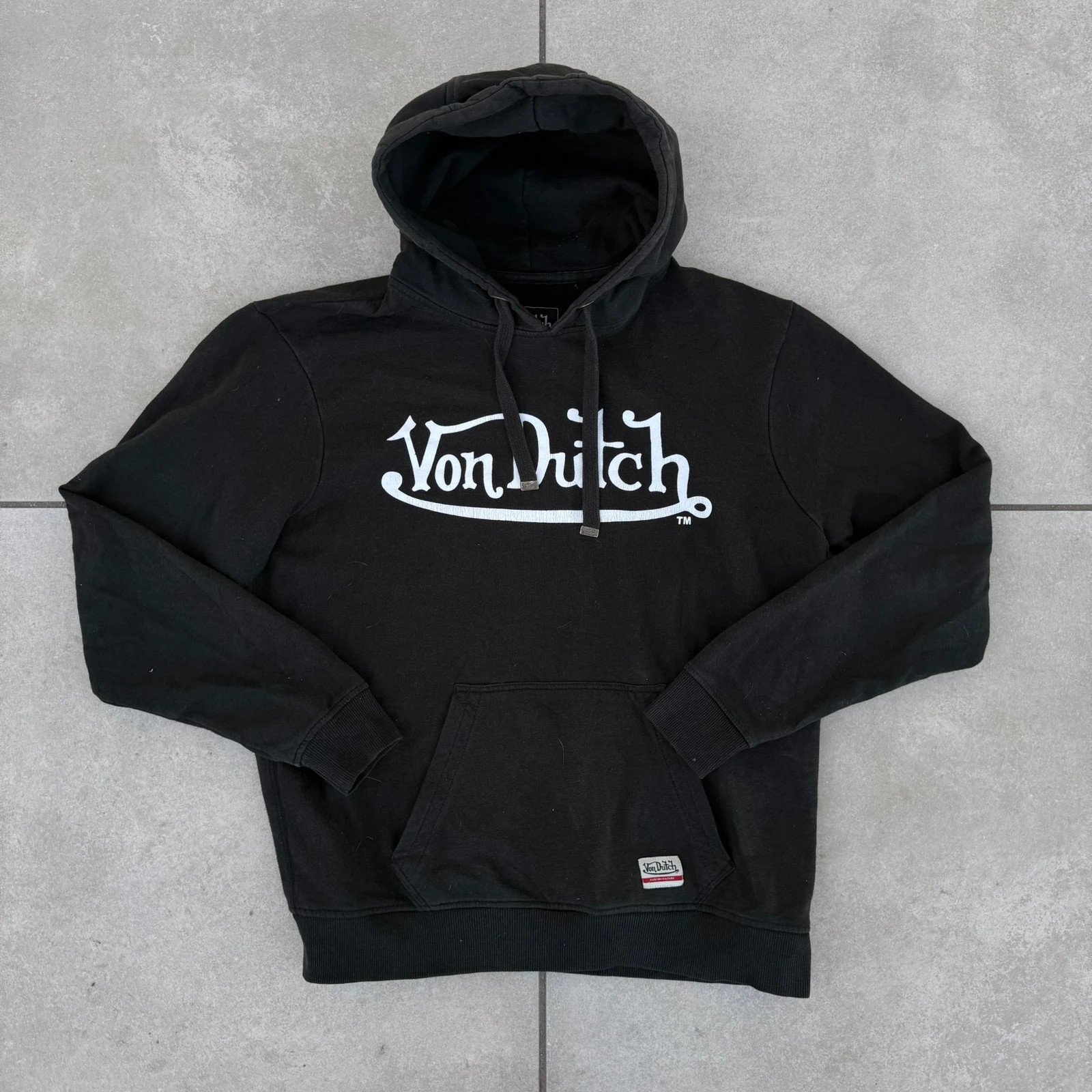 Von Dutch Bluza Niebieska Granatowa Hoodie Vintage