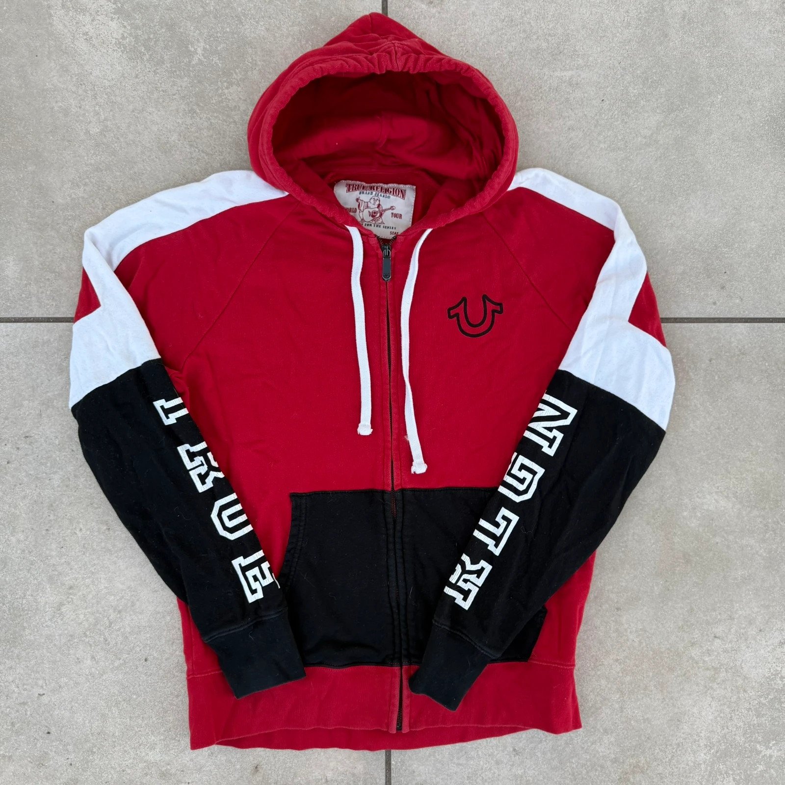 True Religion Bluza Retro Vintage 90s Zip Up Retro