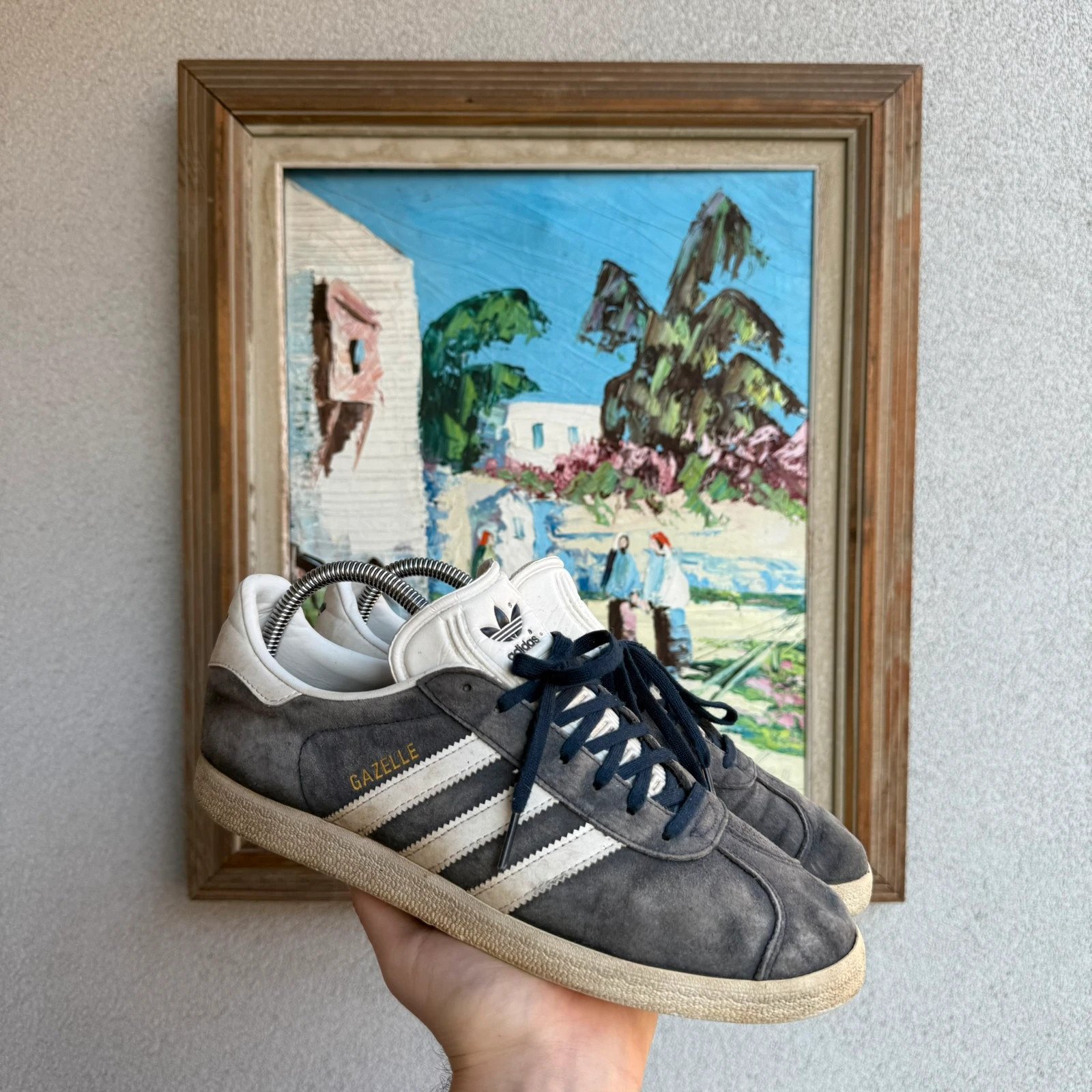 Adidas Gazelle Buty Sneakersy Niebieskie Trampki