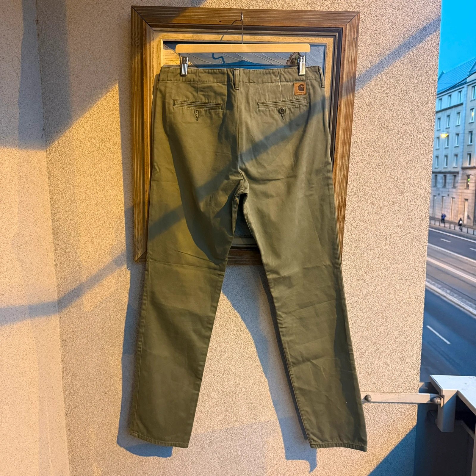 Carhartt Spodnie Zielone Workwear Vintage WIP Chino