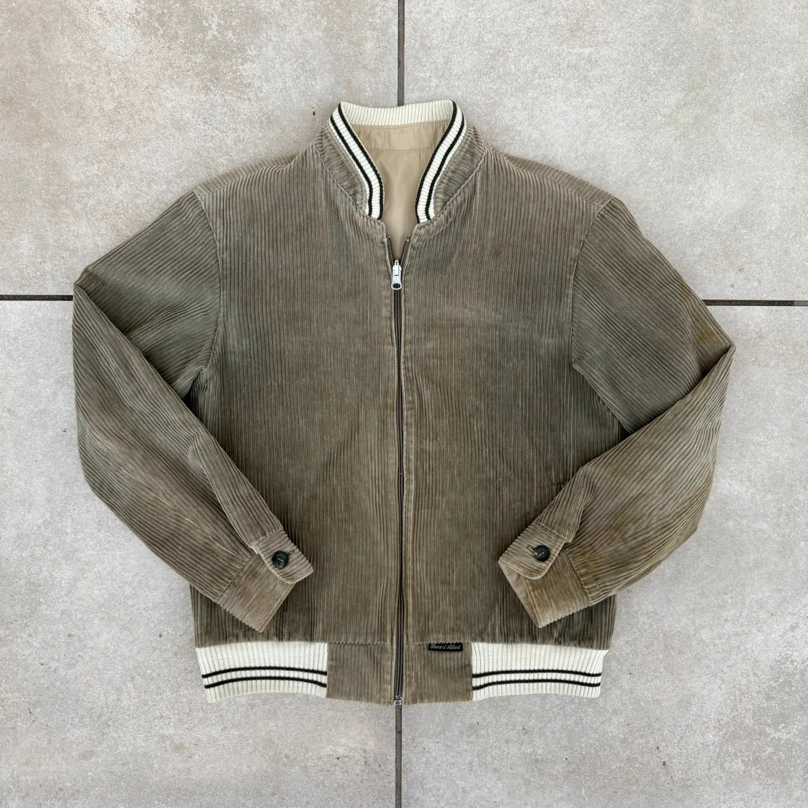 Kurtka Vintage 90s Bomberka Sztruksowa Retro