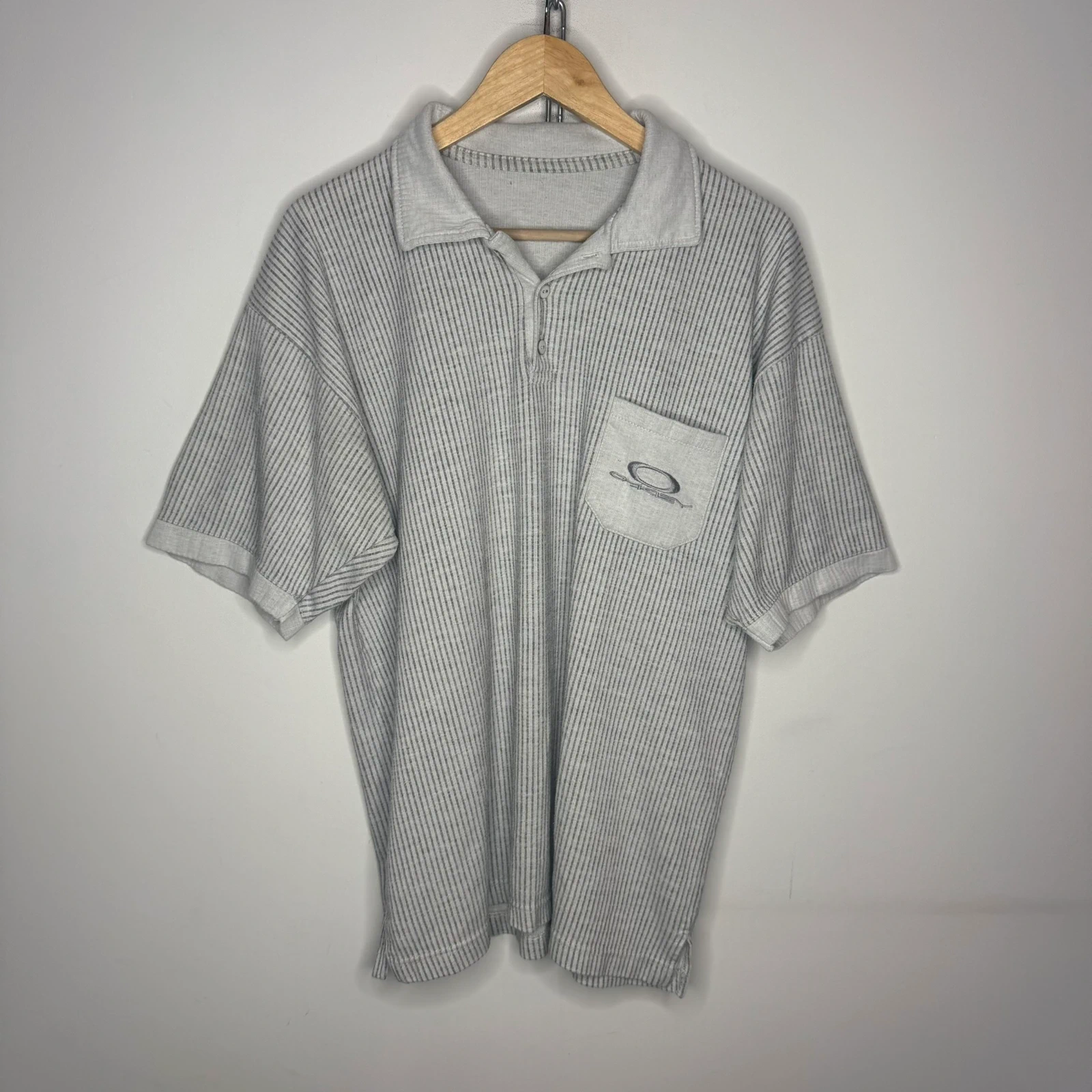 Oakley Koszulka Polo Surf Szara Vintage 90s