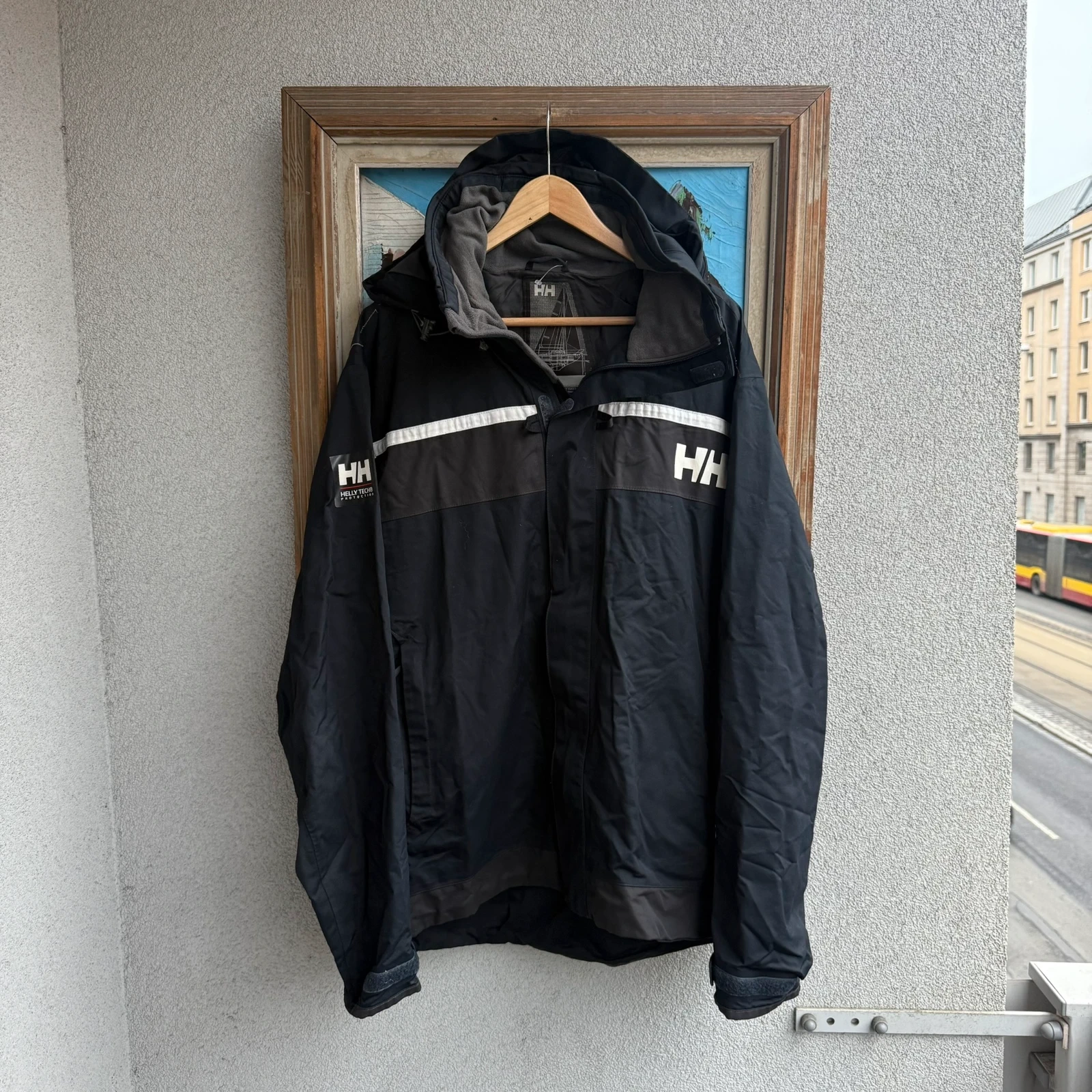 Helly Hansen Kurtka Sztormiak Granatowa z Kapturem Wodoodporna