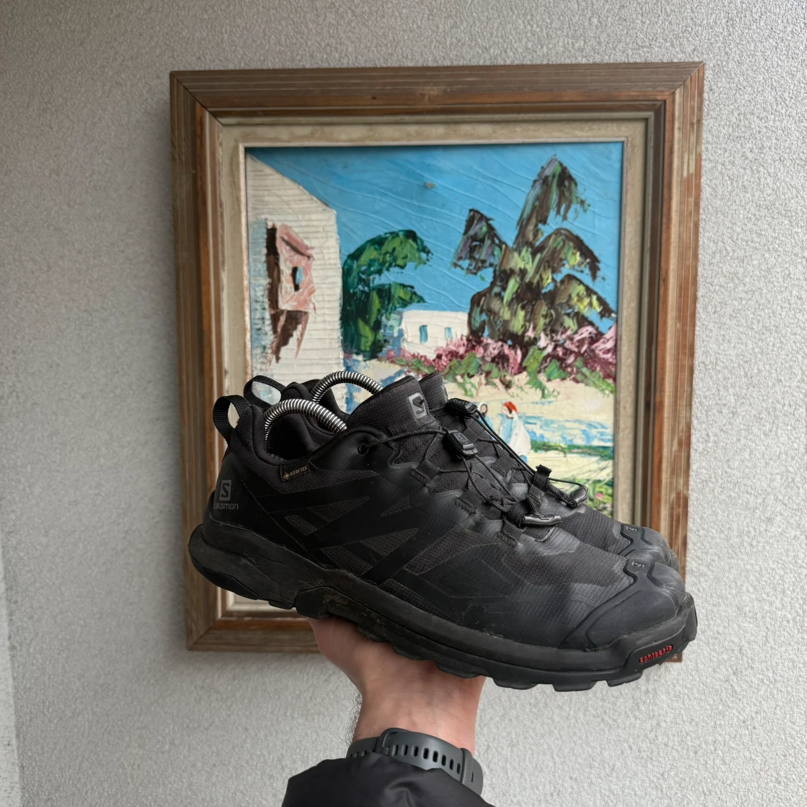 Buty Salomon Outdoor Gorpcore Czarne Wodoodporne Krotkie