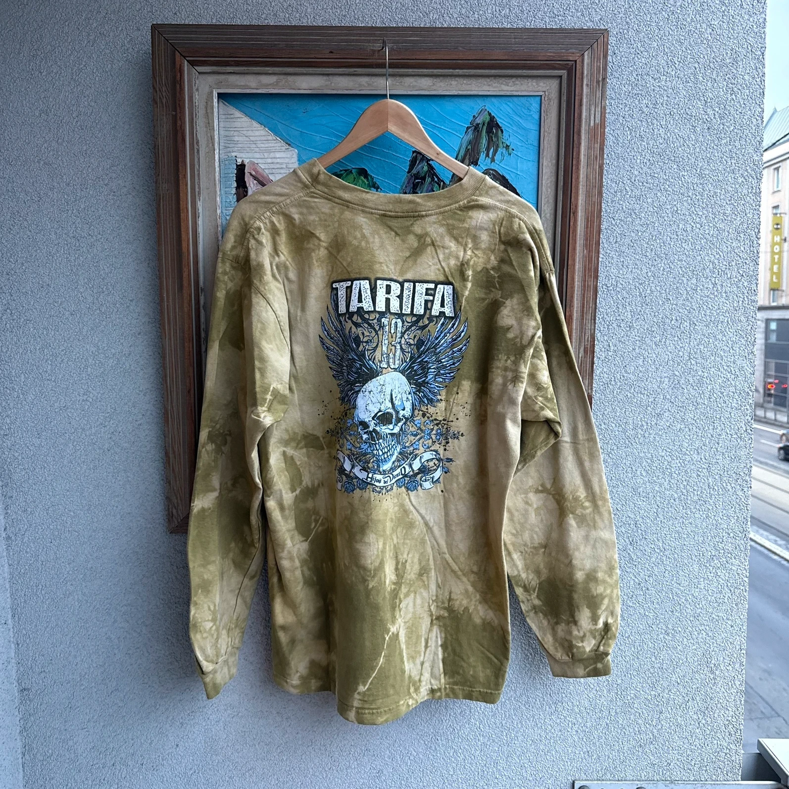 Koszulka Longsleeve Acid Tie Dye z Nadrukiem Opium T shirt