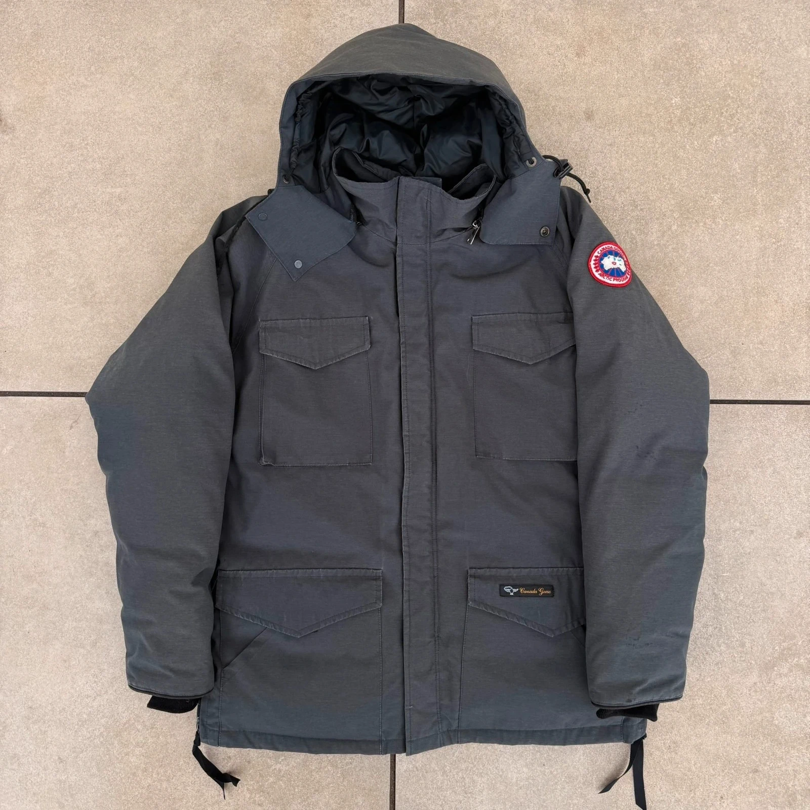 Canada Goose Parka Kurtka szara Ocieplana Zimowa
