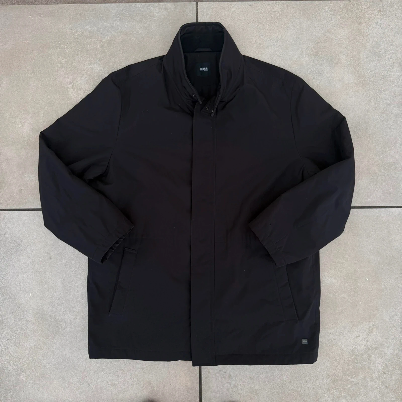 Hugo Boss plaszcz Kurtka Wodoodporna Czarna