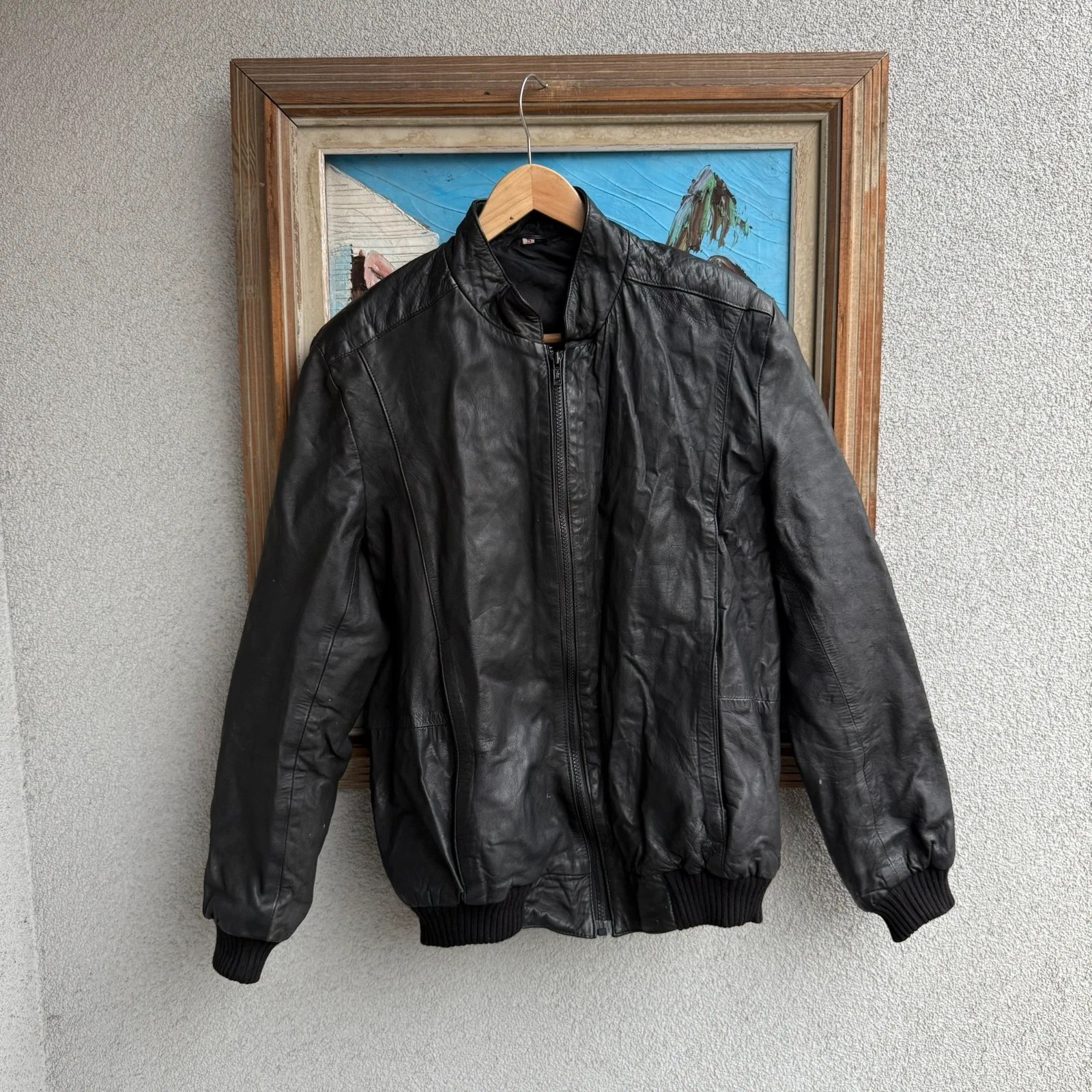 Kurtka Skorzana Czarna Fitted Skora Opium Affilaction