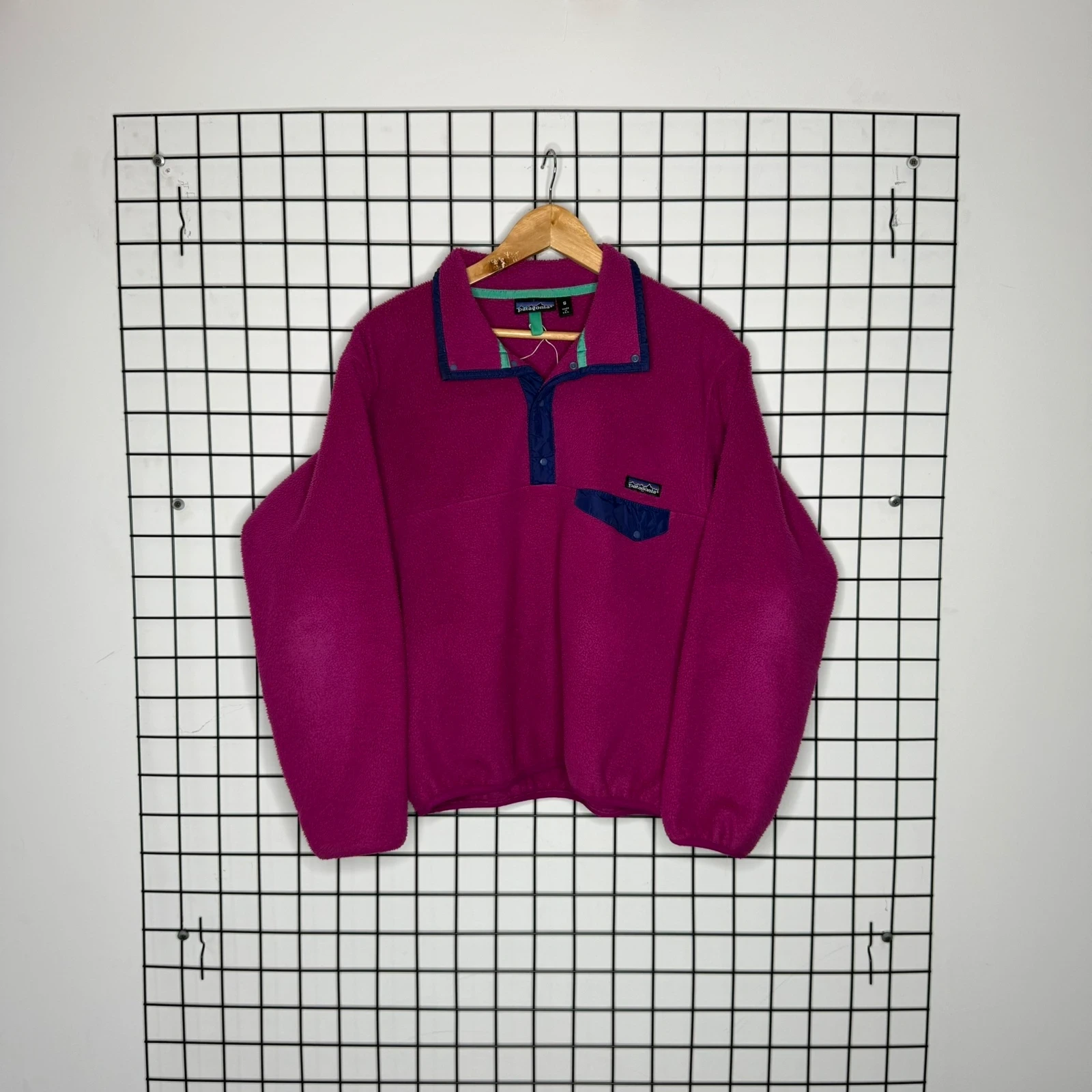 Patagonia Synchilla Polar 1/4 Zapinany Outdoor Gorpcore Rozowy