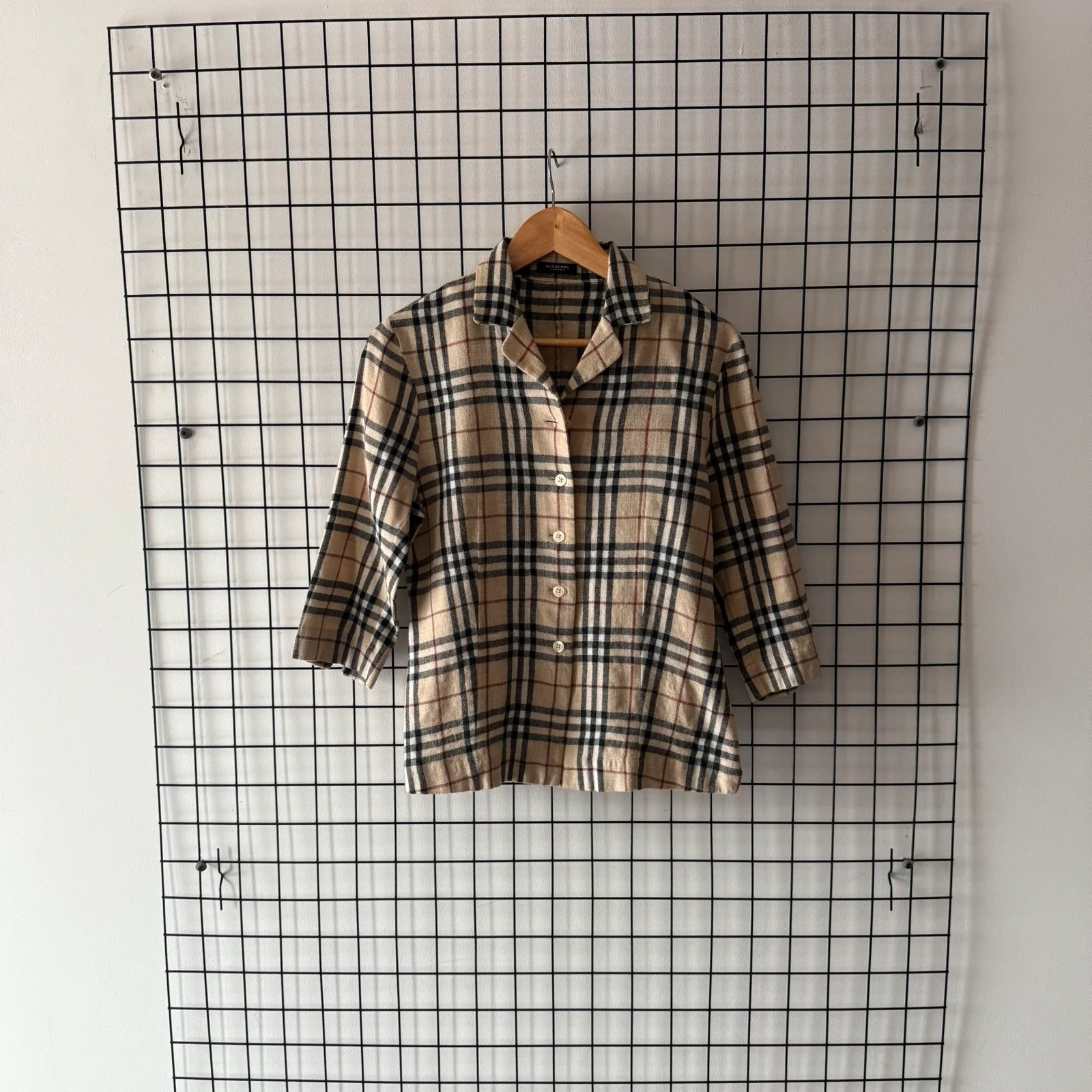 Burberry Koszula Flanelowa Damska Vintage 2000s Nova Check