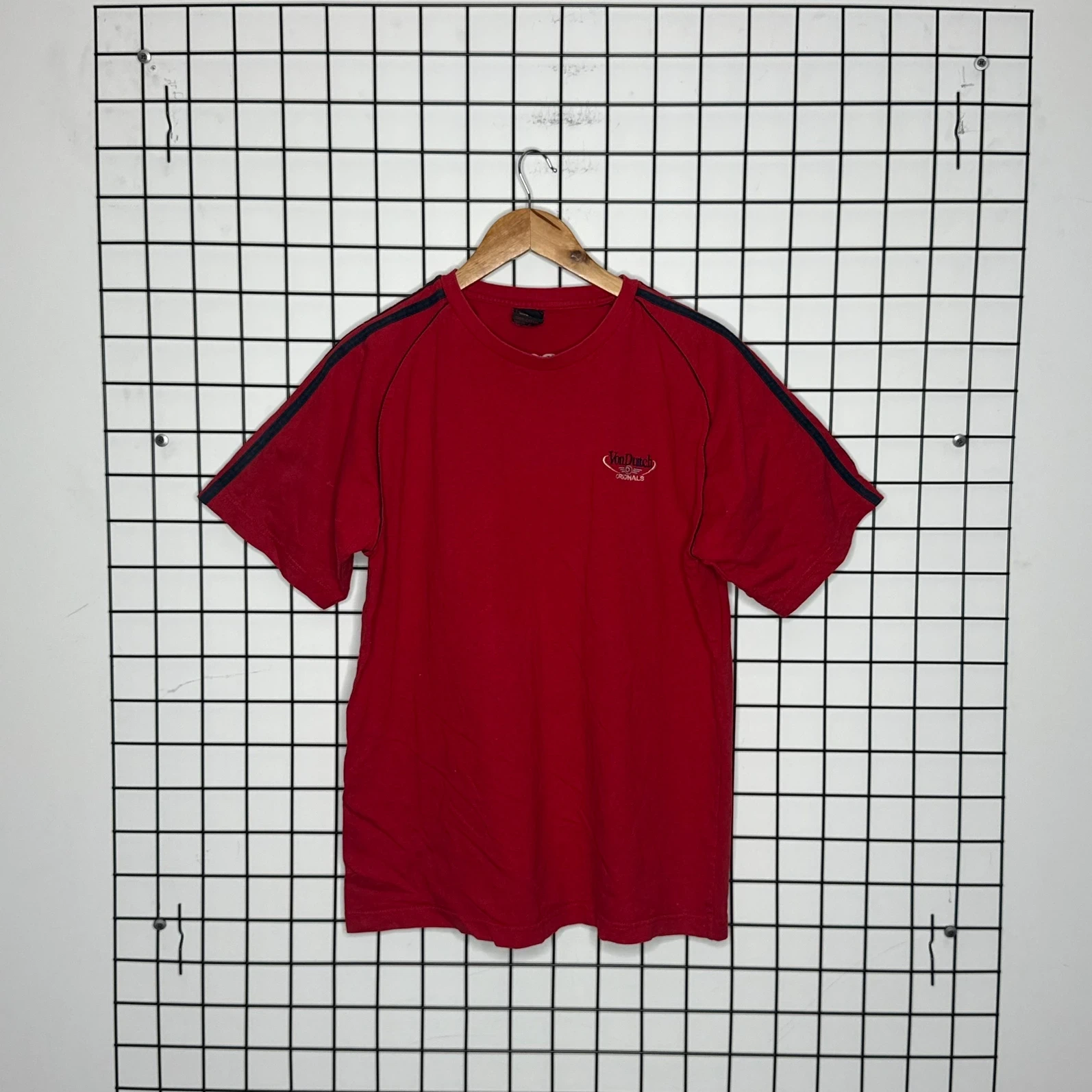 Von Dutch Koszulka Czerwona z Nadrukiem