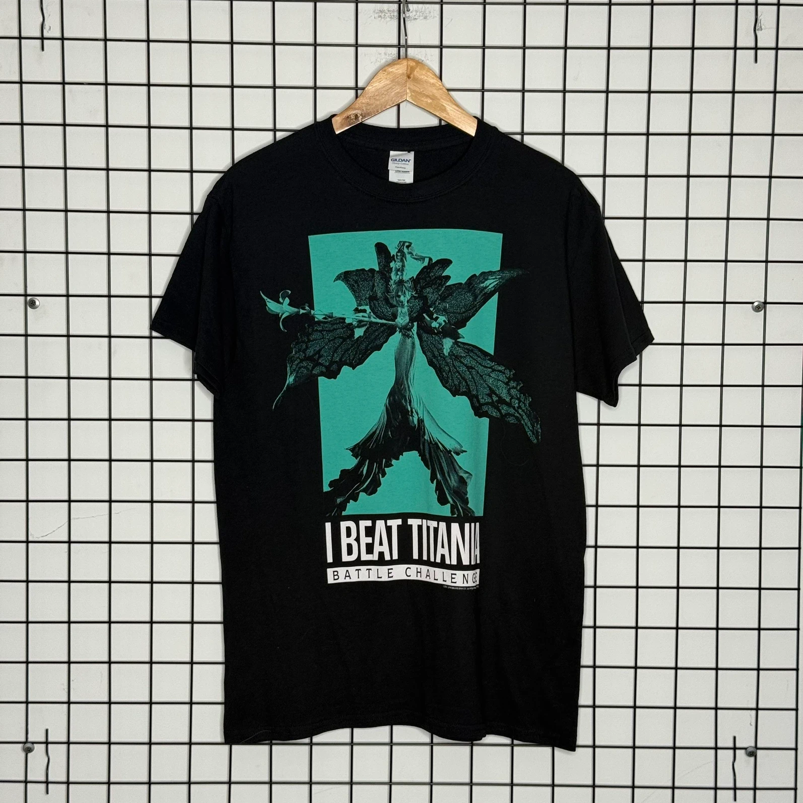 Final Fantasy XIV Koszulka Czarna z Nadrukiem