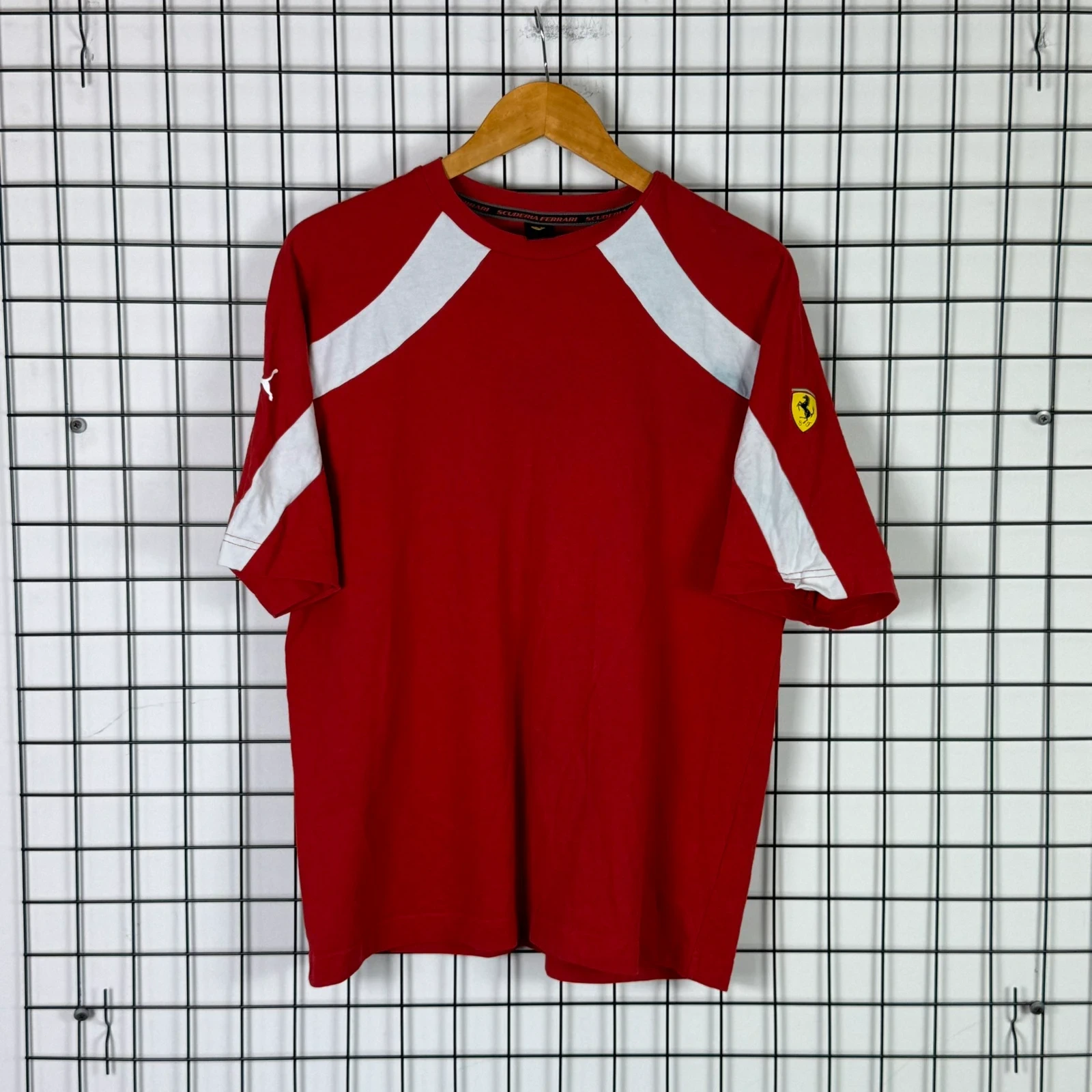 Ferrari Koszulka Czerwona Vintage 2000s Racing F1