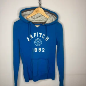 Abercrombie & Fitch Bluza Niebieska M Vintage Streetwear - zdjęcie 4