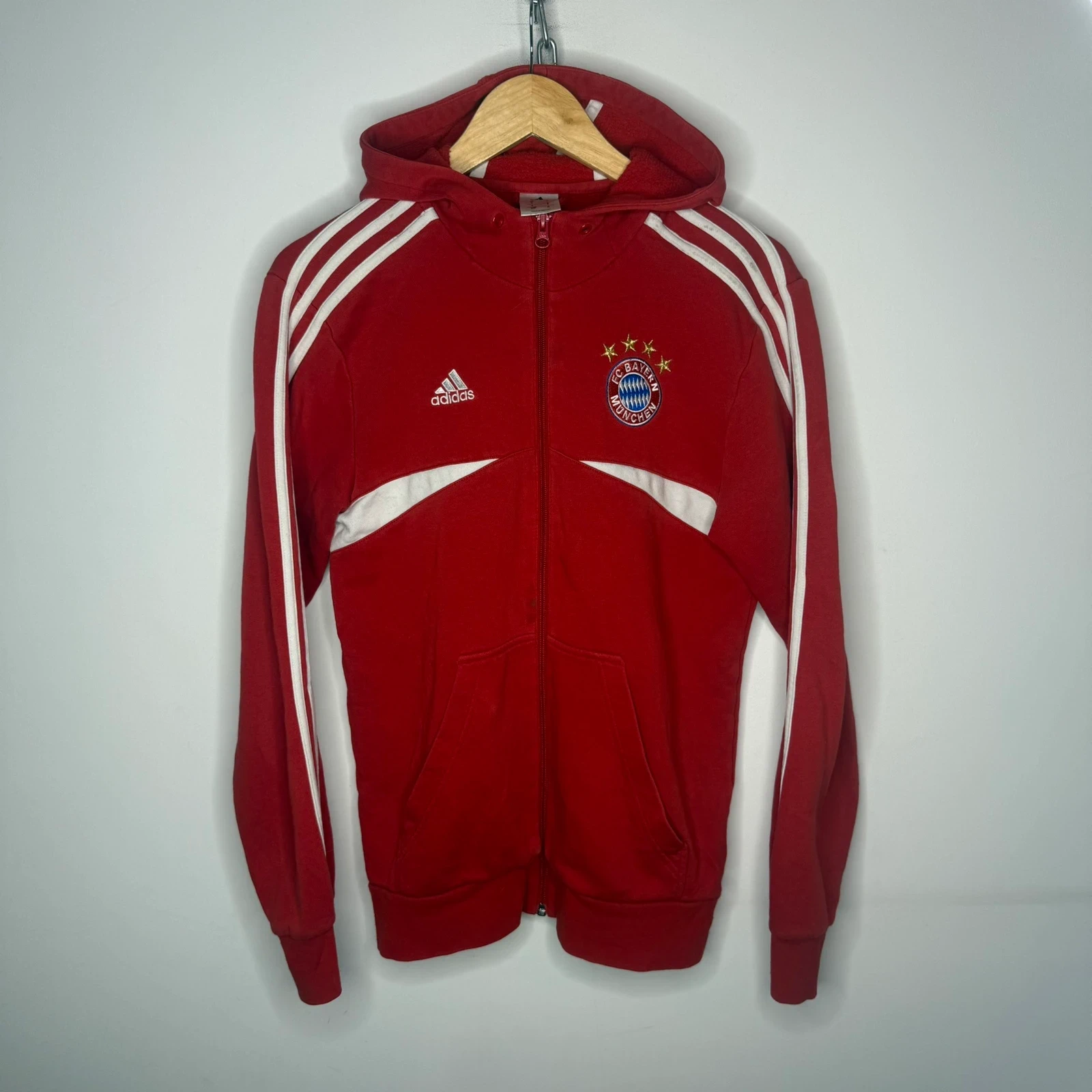 Adidas Bluza Bayern Monachium M Vintage Streetwear Retro - widok ogólny przód vintage
