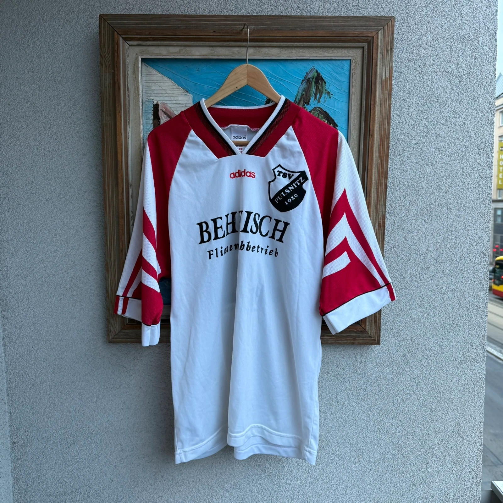 Adidas Koszulka Piłkarska 90s XL Vintage Retro Streetwear - widok ogólny przód vintage