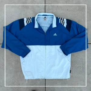 Adidas Kurtka Wiatrówka Szelest XL Vintage Streetwear - zdjęcie 2