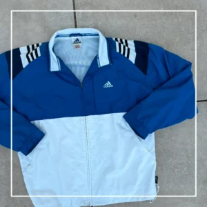 Adidas Kurtka Wiatrówka Szelest XL Vintage Streetwear - zdjęcie 4