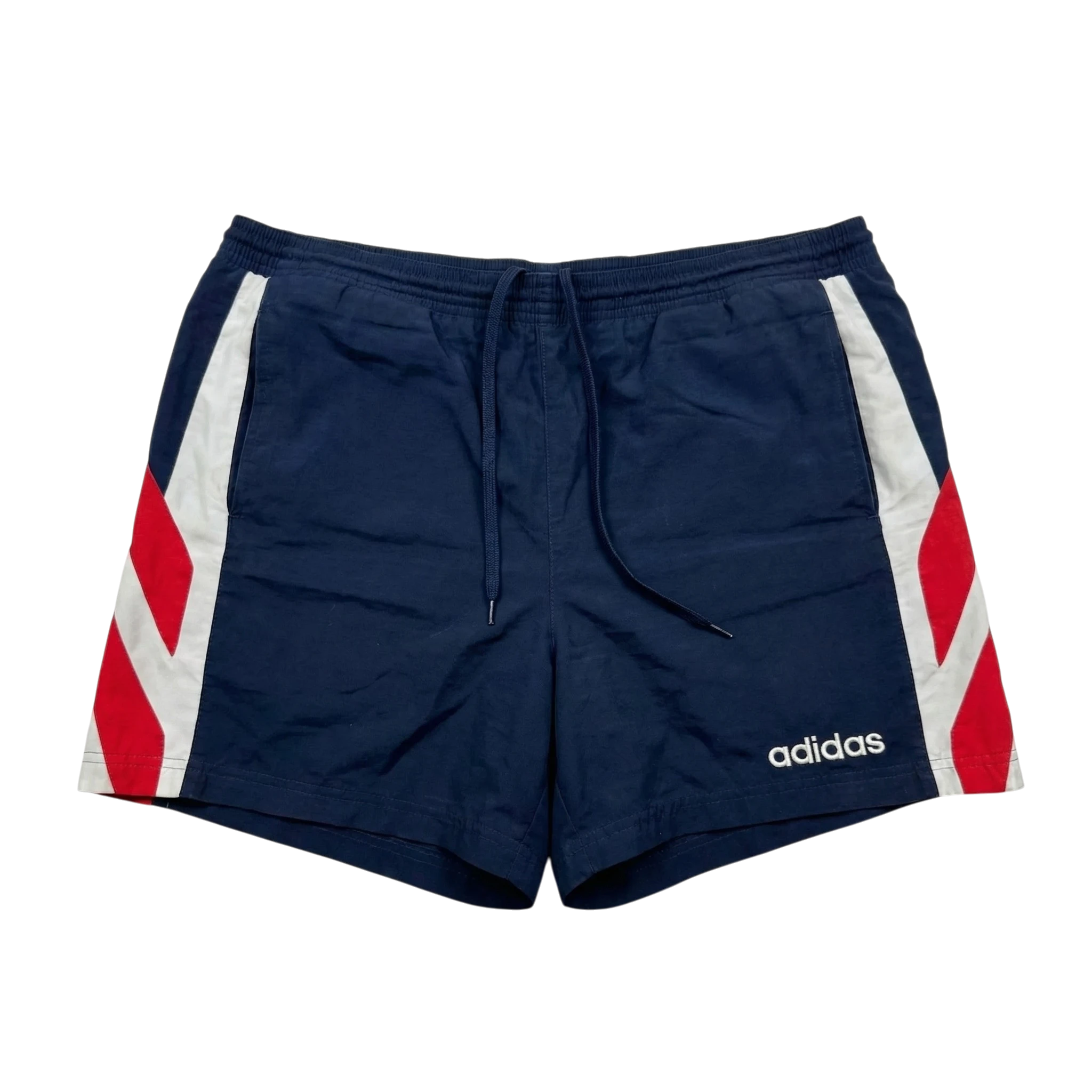 Adidas Spodenki Retro 90s XXL Vintage Streetwear - widok ogólny przód vintage