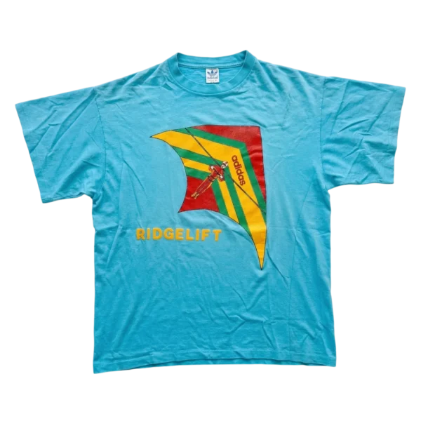 Adidas T-shirt z Nadrukiem XL Vintage Streetwear - widok ogólny przód vintage