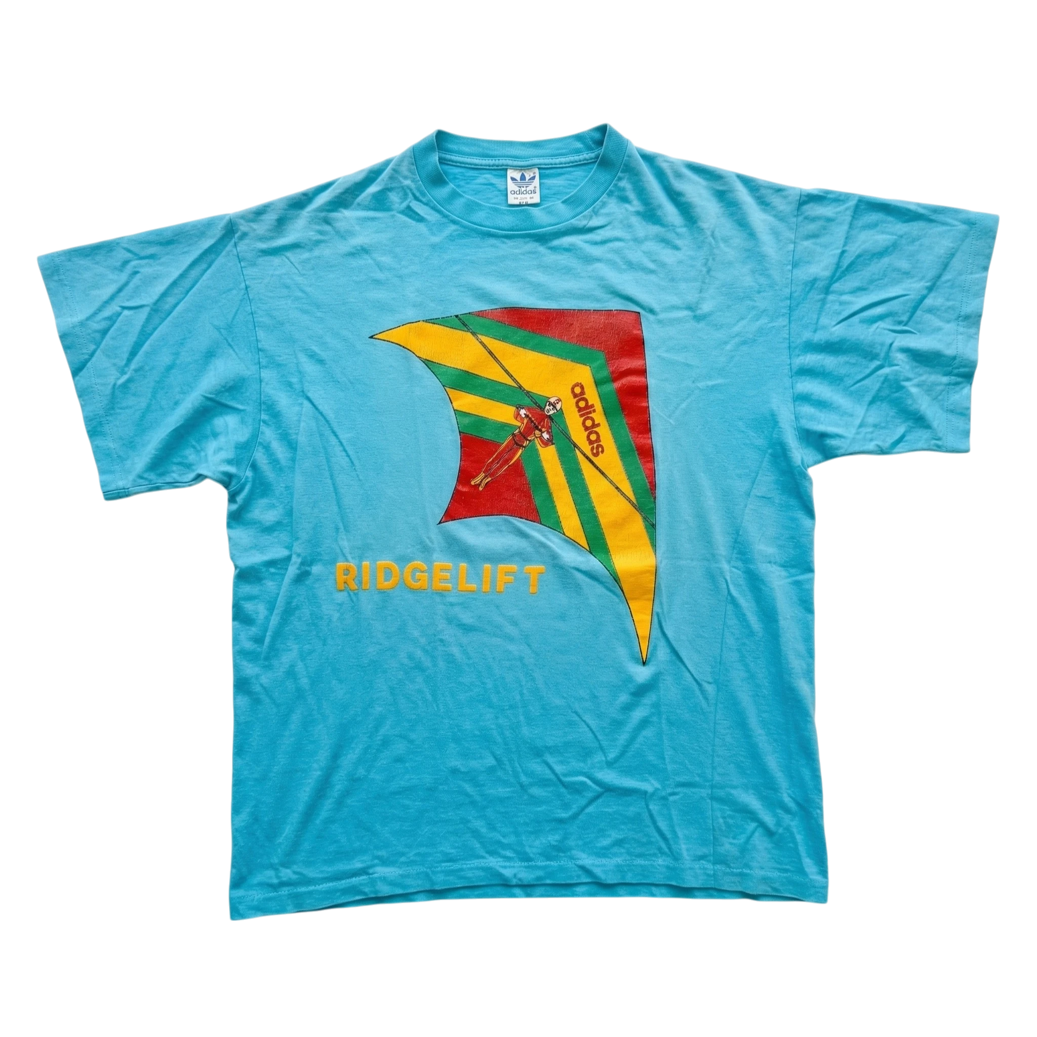 Adidas T-shirt z Nadrukiem XL Vintage Streetwear - widok ogólny przód vintage