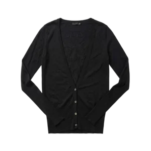 AllSaints Sweter Cardigan Wełniany M Vintage Streetwear - widok ogólny przód vintage