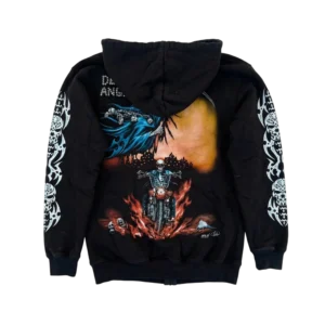 Angel of Death Bluza Opium Zip Up M Vintage Streetwear - widok ogólny przód vintage