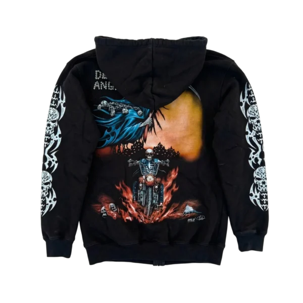 Angel of Death Bluza Opium Zip Up M Vintage Streetwear - widok ogólny przód vintage