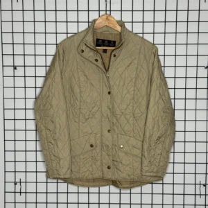 Barbour Kurtka Pikowana Beżowa XL Vintage Streetwear - zdjęcie 2