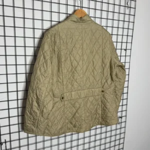 Barbour Kurtka Pikowana Beżowa XL Vintage Streetwear - zdjęcie 3