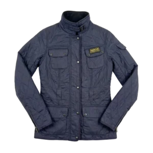 Barbour Kurtka Pikowana Damska L Vintage Streetwear - widok ogólny przód vintage