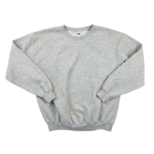 Blank Bluza Crewneck Oversize XXL Vintage Retro Streetwear - widok ogólny przód vintage