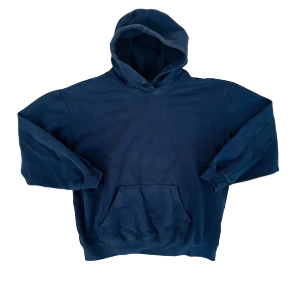 Blank Bluza z Kapturem Hoodie Granatowa XL Vintage Streetwear - widok ogólny przód vintage
