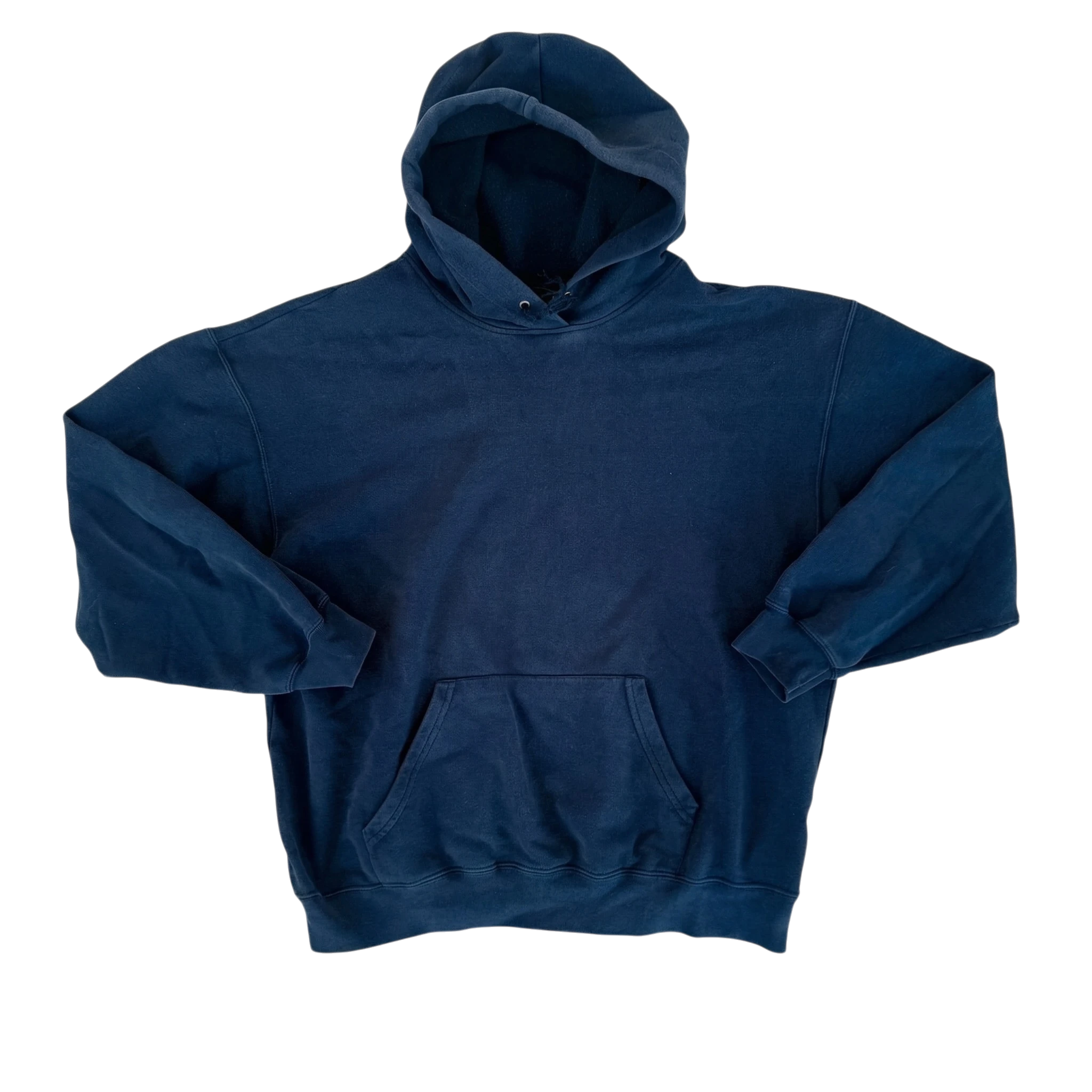 Blank Bluza z Kapturem Hoodie Granatowa XL Vintage Streetwear - widok ogólny przód vintage