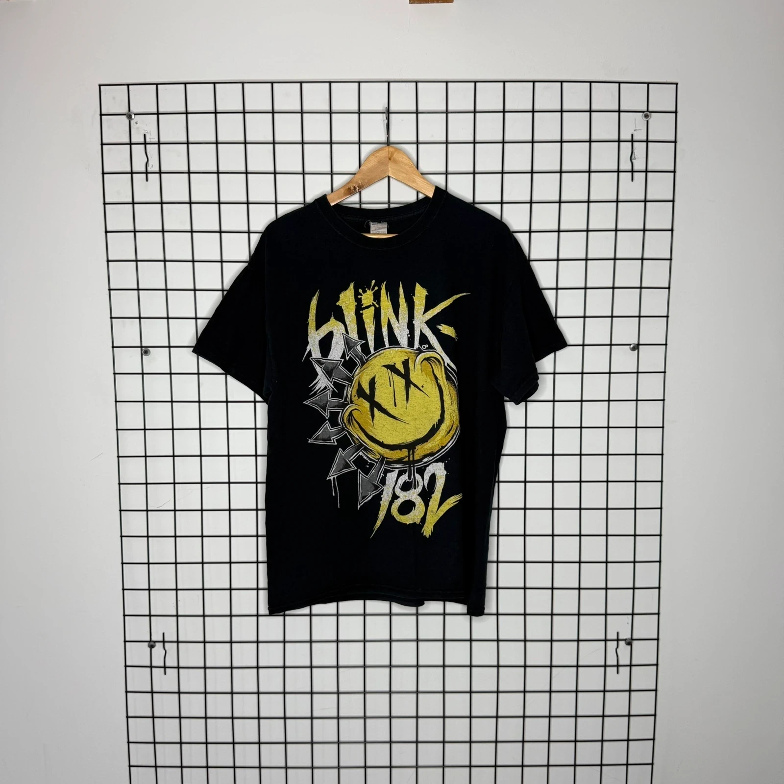 Blink Koszulka Band T-shirt Czarna L Vintage Streetwear - widok ogólny przód vintage