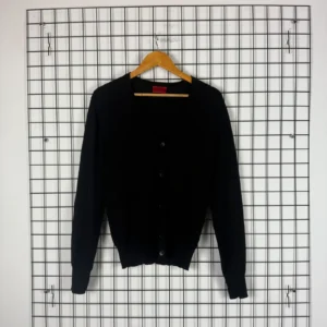 Boss Kardigan Damski Czarny L Vintage Streetwear - zdjęcie 2