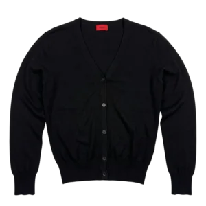 Boss Kardigan Damski Czarny L Vintage Streetwear - widok ogólny przód vintage