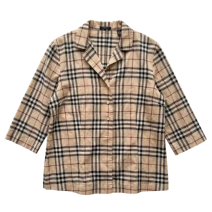 Burberry Koszula Nova Check L Vintage Retro Streetwear - widok ogólny przód vintage
