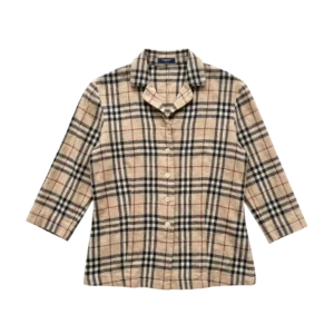 Burberry Koszula Nova Check L Vintage Streetwear Retro - widok ogólny przód vintage