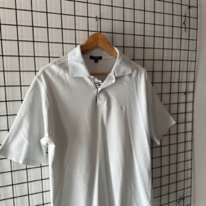 Burberry Koszulka Polo Biała XXL Vintage Retro Streetwear - zdjęcie 4