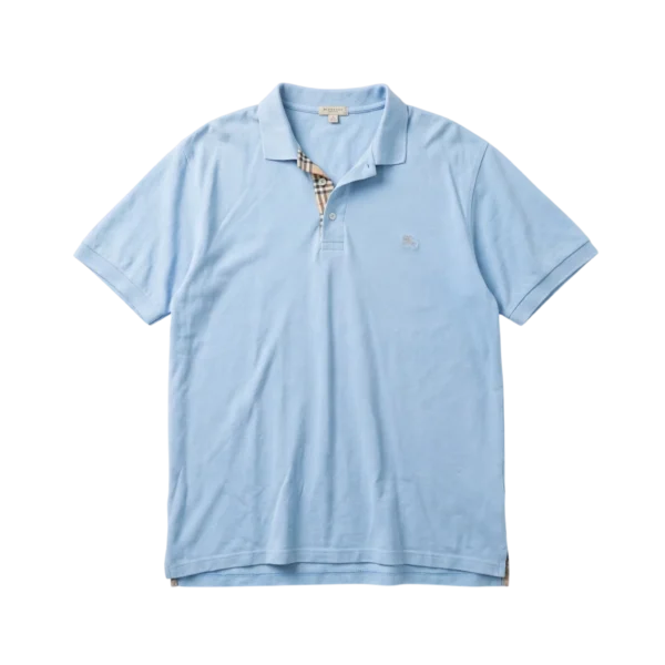 Burberry Koszulka Polo Haft Nova Check XXXL Vintage Streetwear - widok ogólny przód vintage
