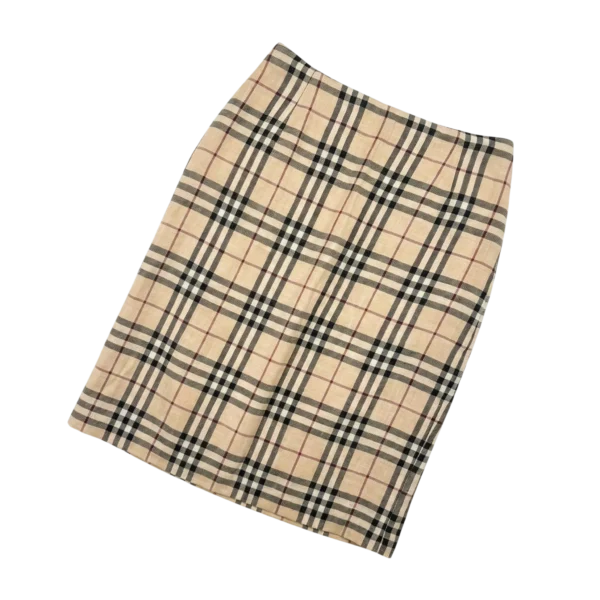 Burberry Spódnica Nova Check XXXS Vintage Streetwear - widok ogólny przód vintage