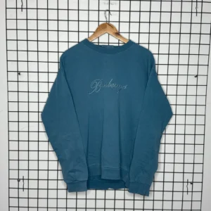 Burberrys Bluza Crewneck Duże Logo Niebieska XL Vintage - zdjęcie 2