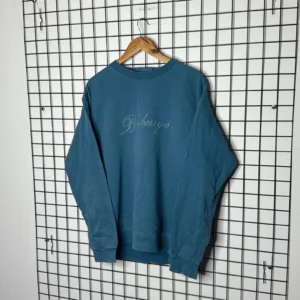 Burberrys Bluza Crewneck Duże Logo Niebieska XL Vintage - zdjęcie 3
