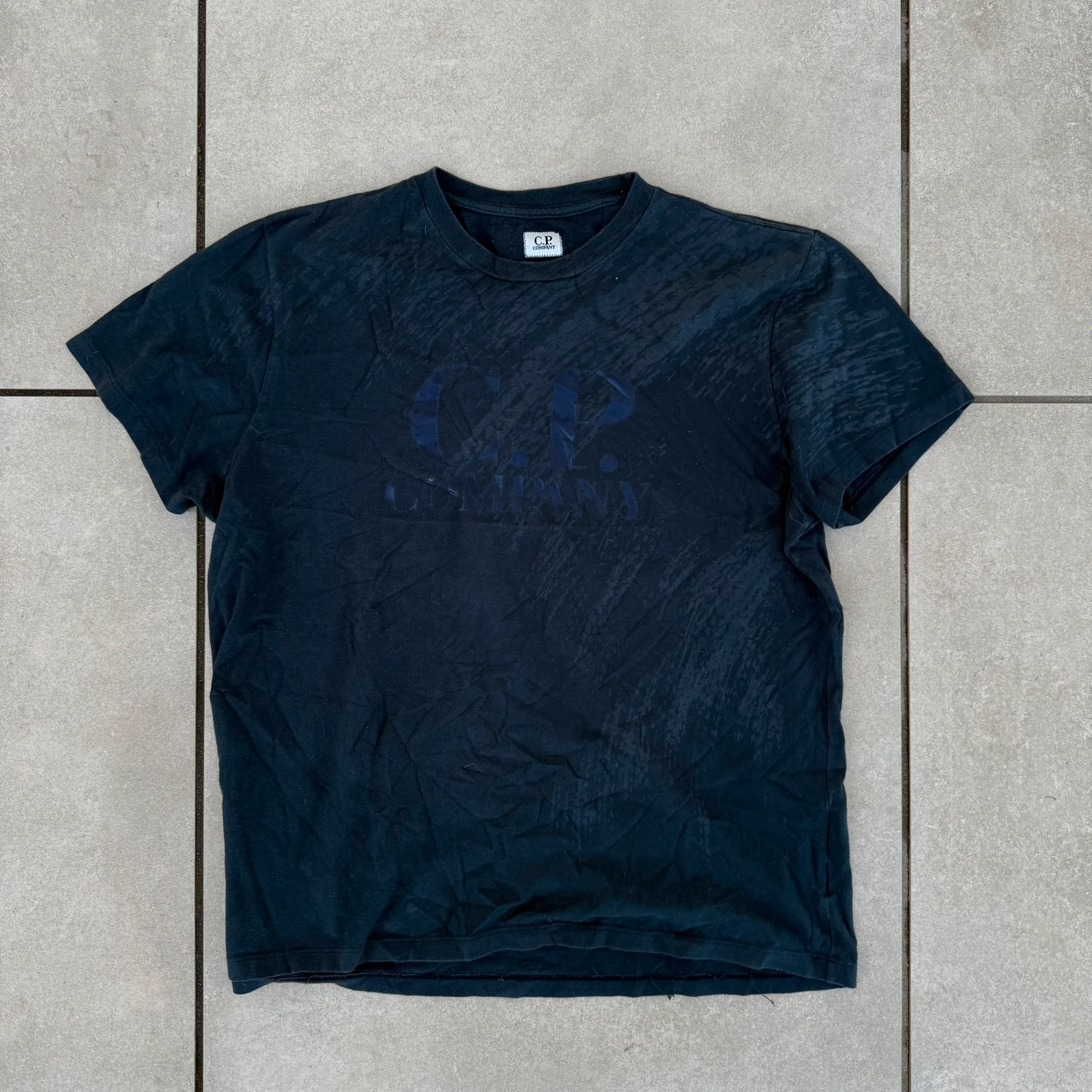 C.P. Company Koszulka T-shirt Granatowa XL Vintage Retro - widok ogólny przód vintage