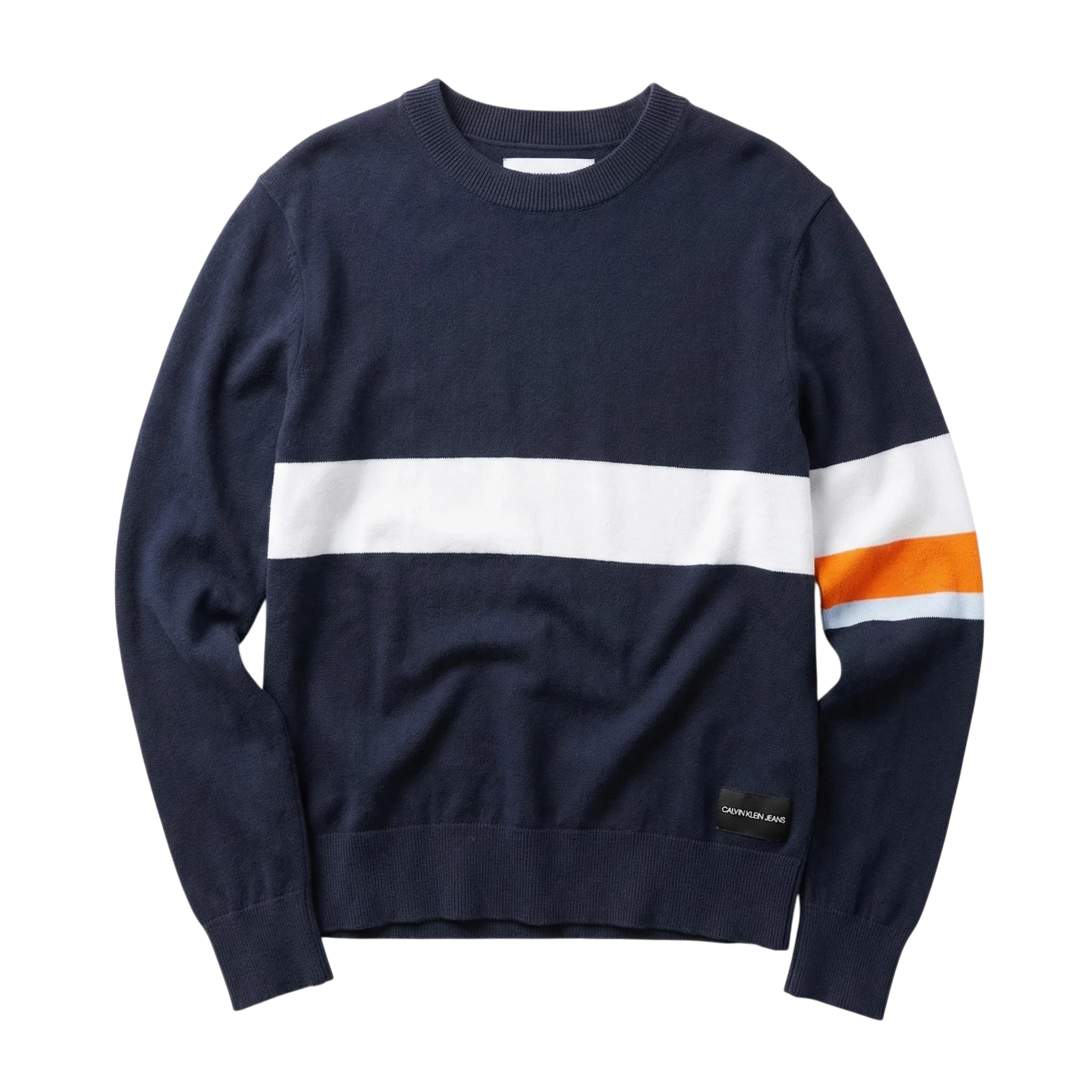 Calvin Klein Sweter Granatowy XL Vintage Streetwear - widok ogólny przód vintage