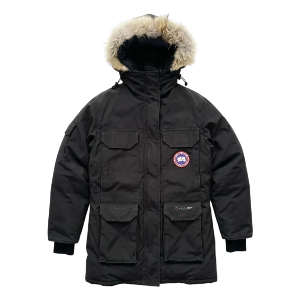 Canada Goose Parka Expedition M Vintage Streetwear Czarna - widok ogólny przód vintage