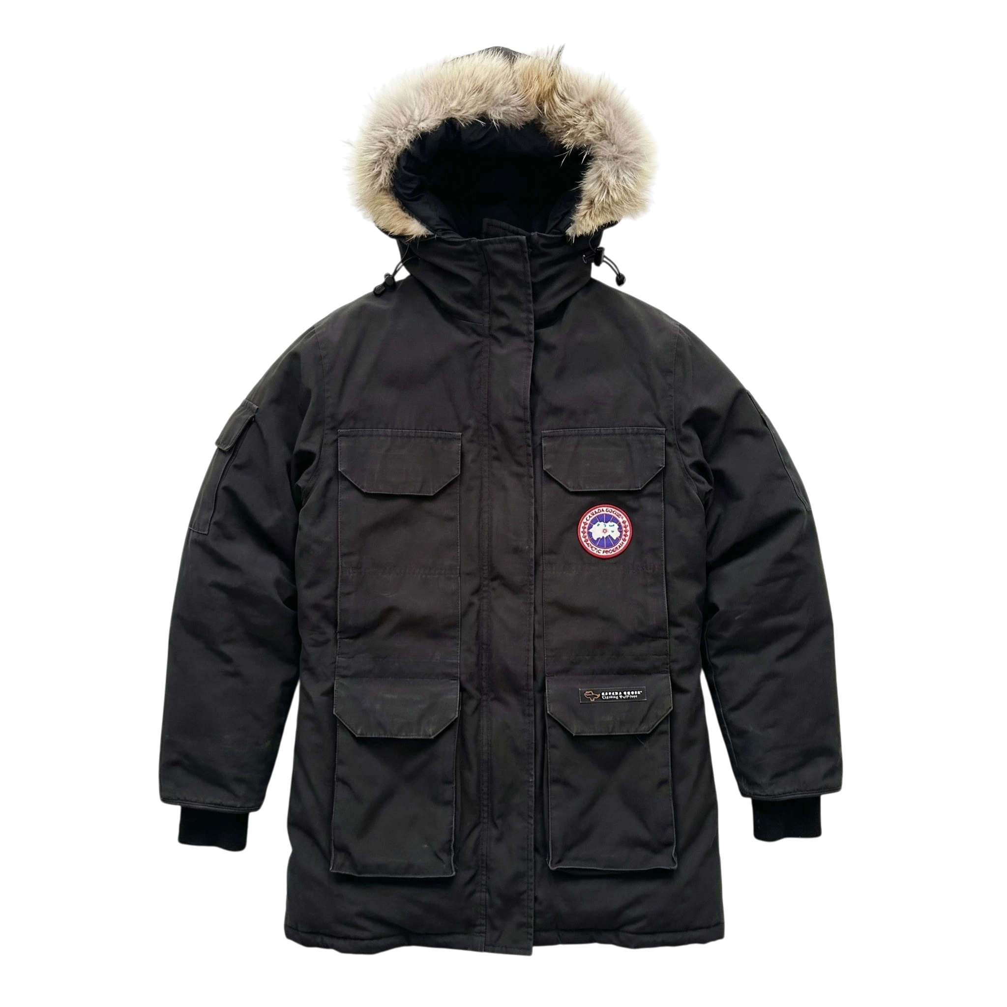 Canada Goose Parka Expedition M Vintage Streetwear Czarna - widok ogólny przód vintage