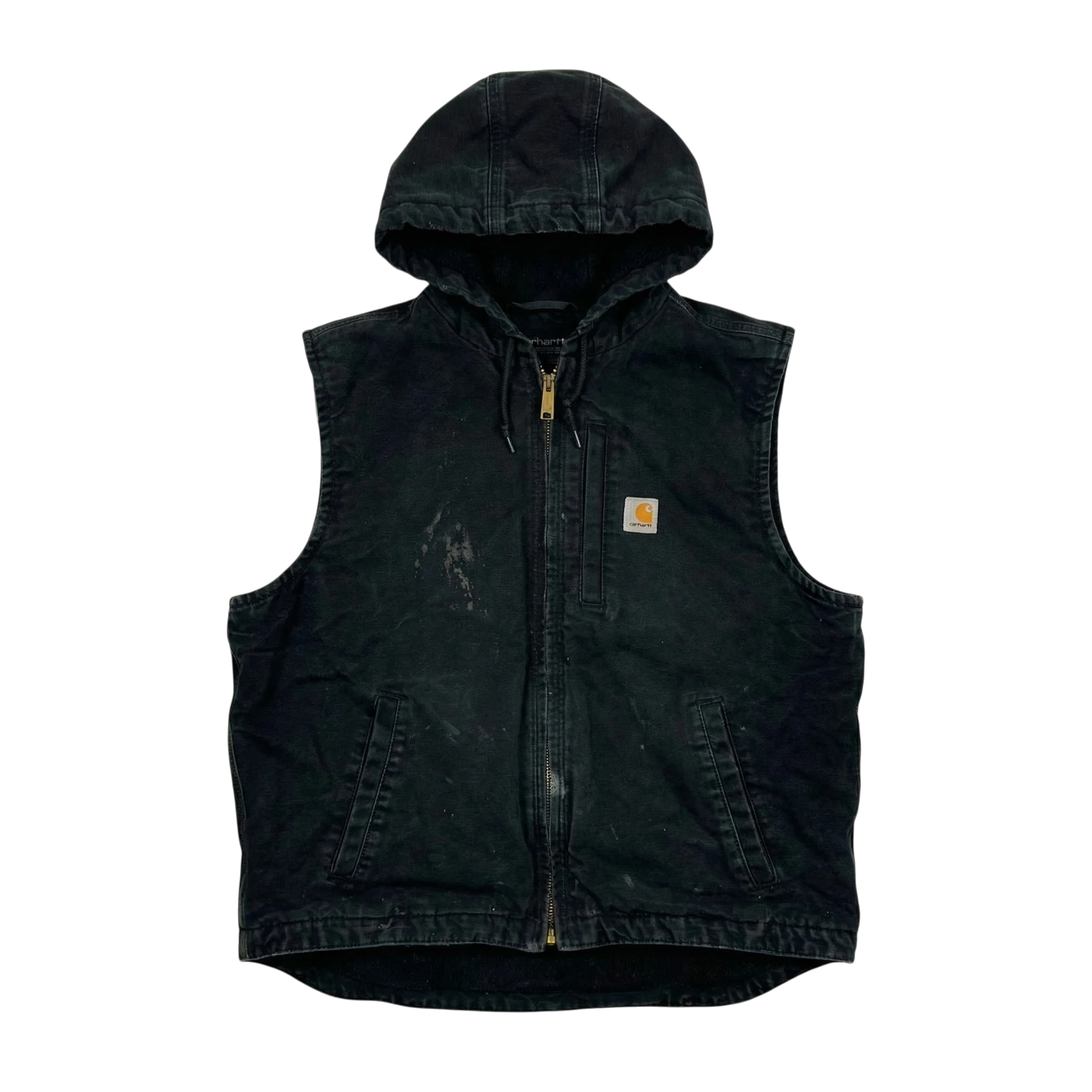 Carhartt Kamizelka WIP Hooded XL Vintage Streetwear - widok ogólny przód vintage